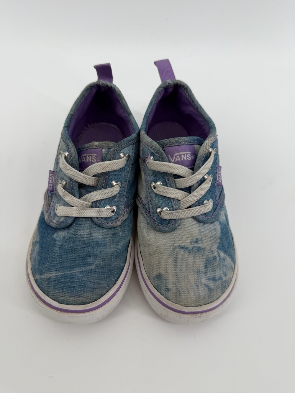 Vans Toddler Atwood Low Acid Wash / Tie-Dye Denim (Size 9T)
